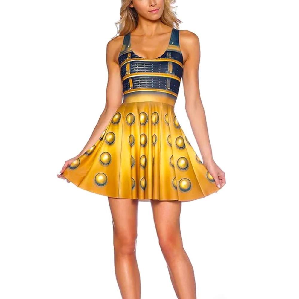 BlackMilk DALEK REVERSIBLE SKATER DRESS dr who